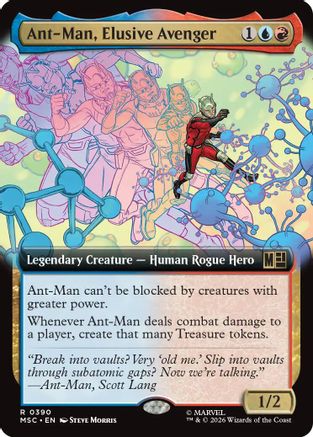 Ant-Man, Elusive Avenger (Extended Art) (MSC-390) - Commander: Marvel Super Heroes | Grognard Games