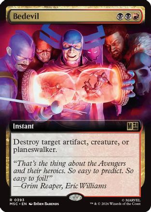 Bedevil (Extended Art) (MSC-393) - Commander: Marvel Super Heroes | Grognard Games