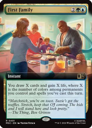 First Family (Extended Art) (MSC-401) - Commander: Marvel Super Heroes | Grognard Games