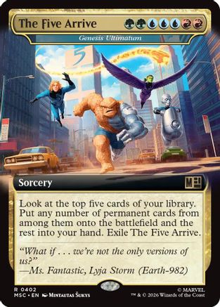 The Five Arrive - Genesis Ultimatum (Extended Art) (MSC-402) - Commander: Marvel Super Heroes | Grognard Games