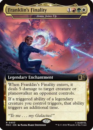 Franklin's Finality - Annie Joins Up (Extended Art) (MSC-403) - Commander: Marvel Super Heroes | Grognard Games