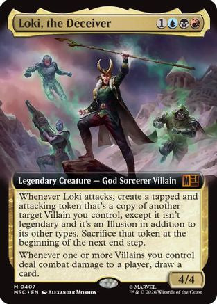 Loki, the Deceiver (Extended Art) (MSC-407) - Commander: Marvel Super Heroes | Grognard Games