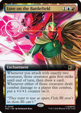 Love on the Battlefield (Extended Art) (MSC-408) - Commander: Marvel Super Heroes | Grognard Games
