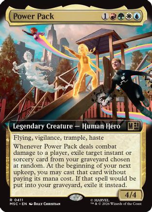 Power Pack (Extended Art) (MSC-411) - Commander: Marvel Super Heroes | Grognard Games