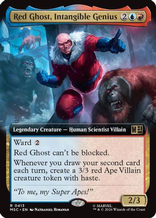 Red Ghost, Intangible Genius (Extended Art) (MSC-413) - Commander: Marvel Super Heroes | Grognard Games