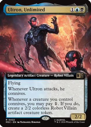 Ultron, Unlimited (Extended Art) (MSC-422) - Commander: Marvel Super Heroes | Grognard Games