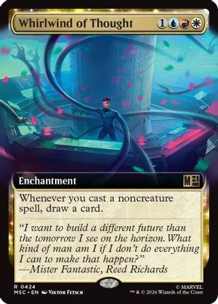 Whirlwind of Thought (Extended Art) (MSC-424) - Commander: Marvel Super Heroes | Grognard Games