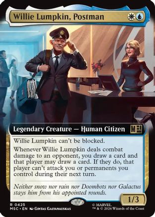 Willie Lumpkin, Postman (Extended Art) (MSC-425) - Commander: Marvel Super Heroes | Grognard Games