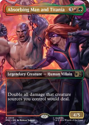 Absorbing Man and Titania (Borderless) (MSC-510) - Commander: Marvel Super Heroes | Grognard Games