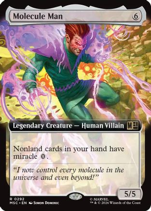 Molecule Man (Extended Art) (MSC-292) - Commander: Marvel Super Heroes | Grognard Games