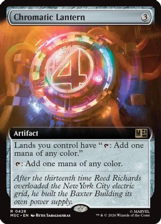 Chromatic Lantern (Extended Art) (MSC-428) - Commander: Marvel Super Heroes | Grognard Games