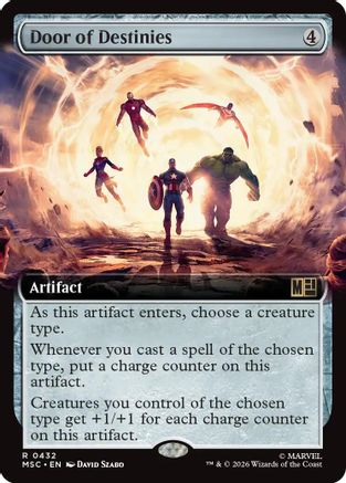 Door of Destinies (Extended Art) (MSC-432) - Commander: Marvel Super Heroes | Grognard Games