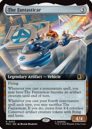The Fantasticar (Extended Art) (MSC-433) - Commander: Marvel Super Heroes | Grognard Games