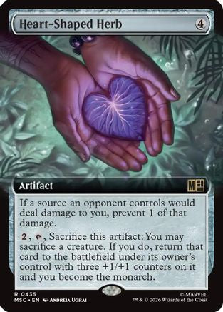 Heart-Shaped Herb (Extended Art) (MSC-435) - Commander: Marvel Super Heroes | Grognard Games