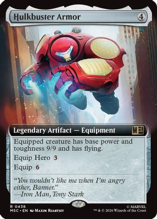 Hulkbuster Armor (Extended Art) (MSC-438) - Commander: Marvel Super Heroes | Grognard Games