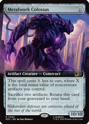 Metalwork Colossus (Extended Art) (MSC-442) - Commander: Marvel Super Heroes | Grognard Games