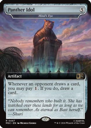 Panther Idol - Mind's Eye (Extended Art) (MSC-447) - Commander: Marvel Super Heroes | Grognard Games