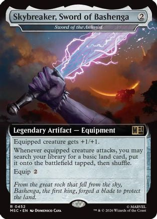 Skybreaker, Sword of Bashenga - Sword of the Animist (Extended Art) (MSC-452) - Commander: Marvel Super Heroes | Grognard Games