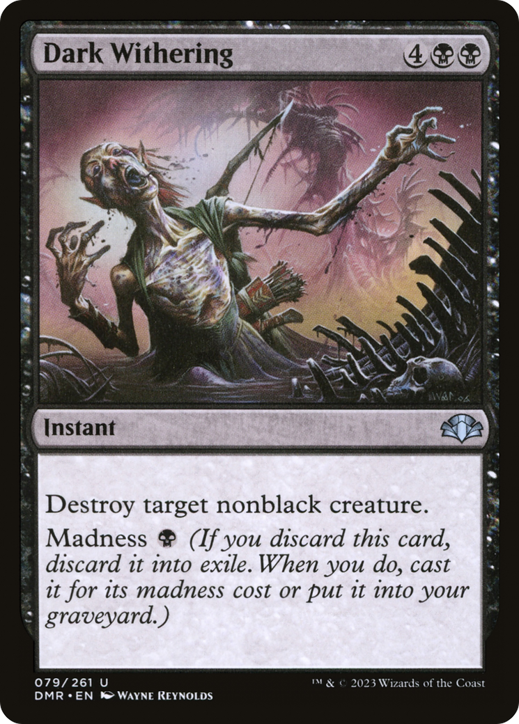 Dark Withering [Dominaria Remastered] | Grognard Games
