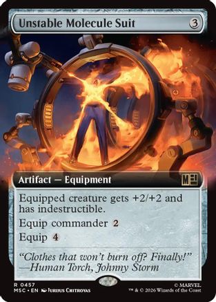 Unstable Molecule Suit (Extended Art) (MSC-457) - Commander: Marvel Super Heroes | Grognard Games
