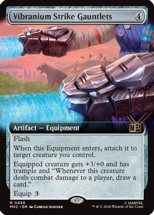 Vibranium Strike Gauntlets (Extended Art) (MSC-459) - Commander: Marvel Super Heroes | Grognard Games