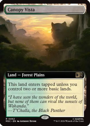 Canopy Vista (Extended Art) (MSC-462) - Commander: Marvel Super Heroes | Grognard Games