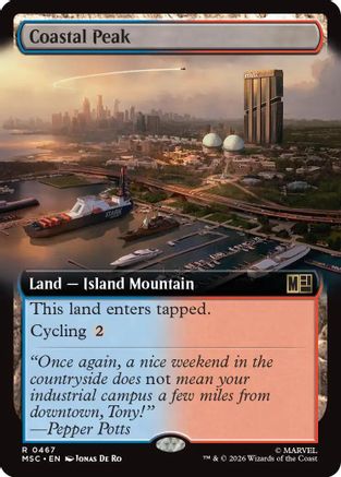 Coastal Peak (Extended Art) (MSC-467) - Commander: Marvel Super Heroes | Grognard Games