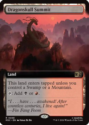 Dragonskull Summit (Extended Art) (MSC-468) - Commander: Marvel Super Heroes | Grognard Games