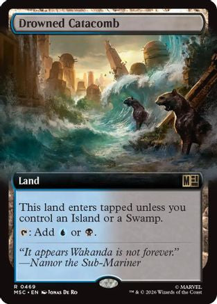 Drowned Catacomb (Extended Art) (MSC-469) - Commander: Marvel Super Heroes | Grognard Games