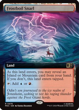 Frostboil Snarl (Extended Art) (MSC-475) - Commander: Marvel Super Heroes | Grognard Games