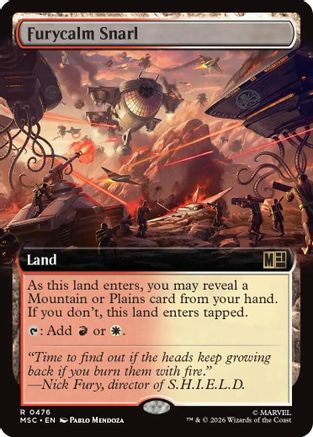Furycalm Snarl (Extended Art) (MSC-476) - Commander: Marvel Super Heroes | Grognard Games