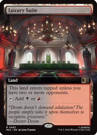 Luxury Suite (Extended Art) (MSC-482) - Commander: Marvel Super Heroes | Grognard Games
