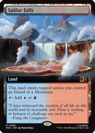 Sulfur Falls (Extended Art) (MSC-496) - Commander: Marvel Super Heroes | Grognard Games