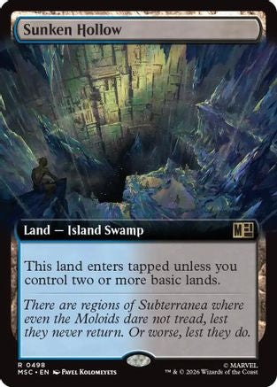 Sunken Hollow (Extended Art) (MSC-498) - Commander: Marvel Super Heroes | Grognard Games