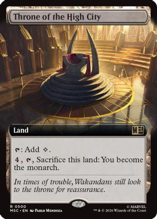Throne of the High City (Extended Art) (MSC-500) - Commander: Marvel Super Heroes | Grognard Games
