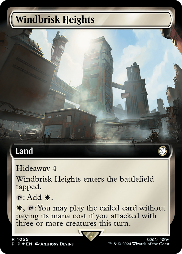 Windbrisk Heights (Extended Art) (Surge Foil) [Fallout] | Grognard Games