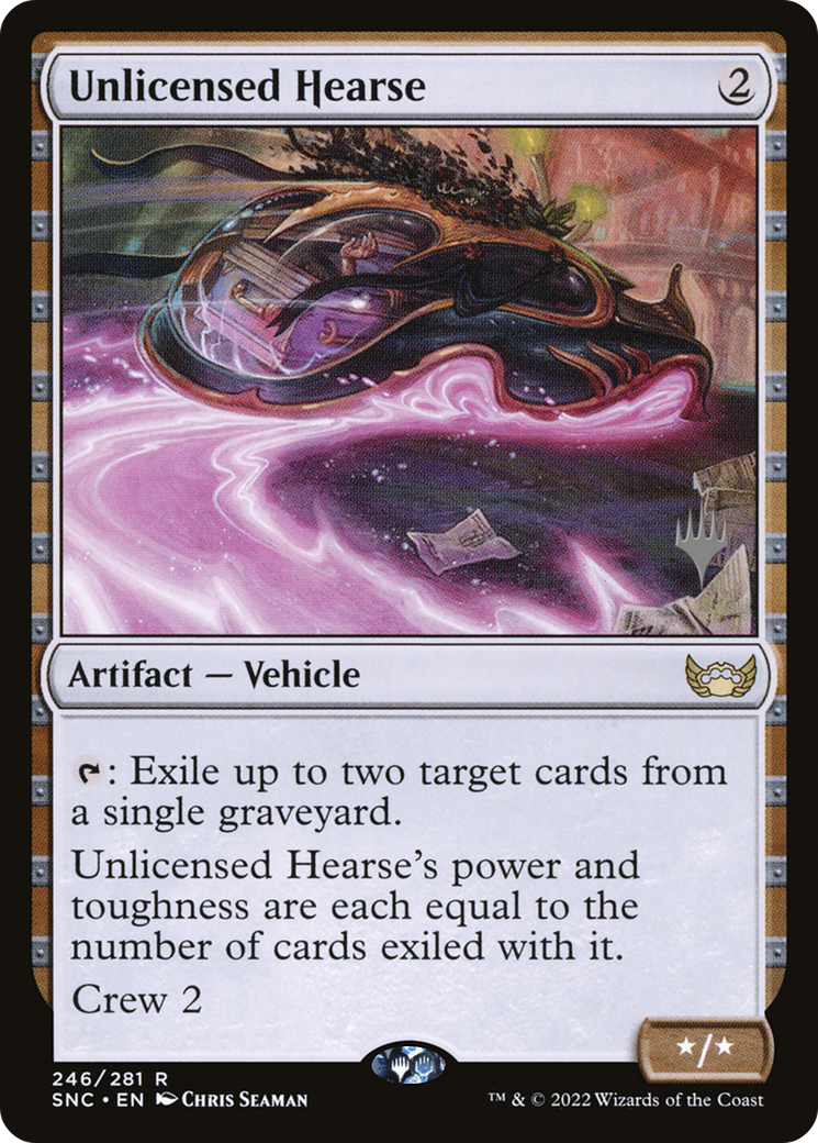 Unlicensed Hearse (Promo Pack) [Streets of New Capenna Promos] | Grognard Games