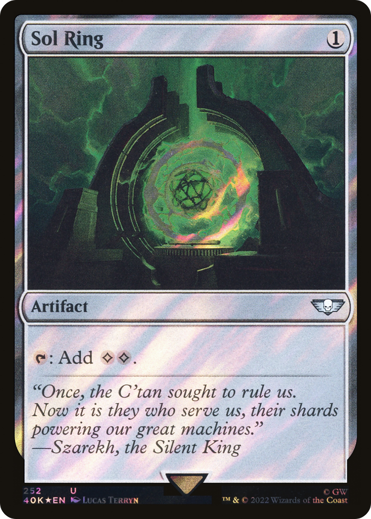Sol Ring (252) (Surge Foil) [Universes Beyond: Warhammer 40,000] | Grognard Games