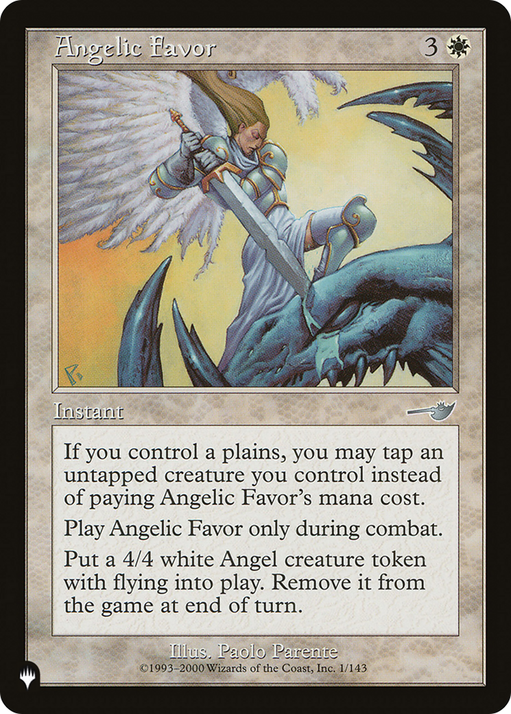 Angelic Favor [The List] | Grognard Games