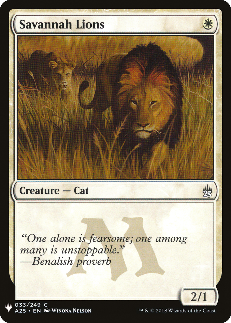 Savannah Lions [Mystery Booster] | Grognard Games