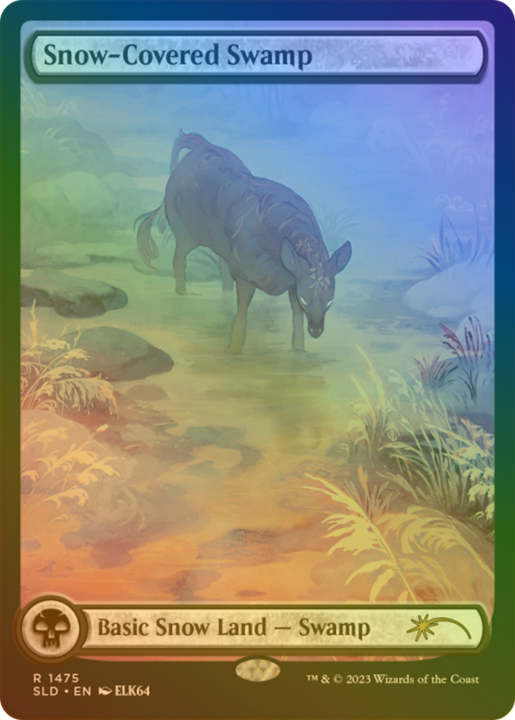 Snow-Covered Swamp (1475) (Rainbow Foil) [Secret Lair Drop Series] | Grognard Games