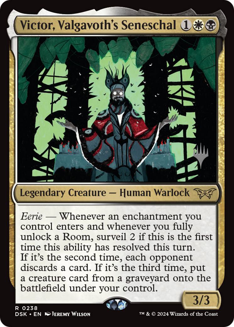 Victor, Valgavoth's Seneschal (Promo Pack) [Duskmourn: House of Horror Promos] | Grognard Games