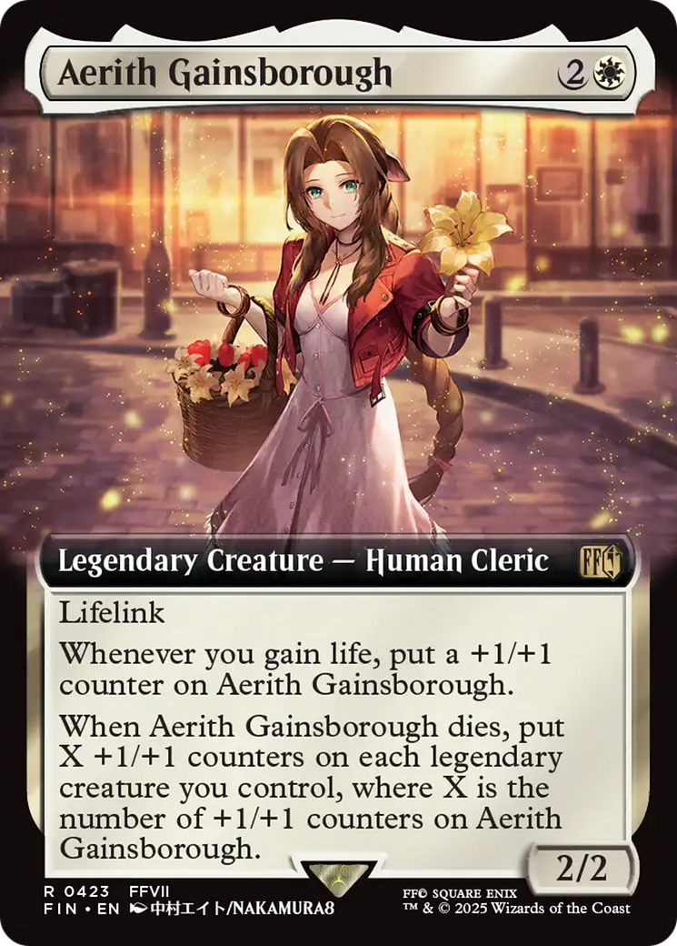 Aerith Gainsborough (Extended Art) (FIN-423) - FINAL FANTASY: (Extended Art) | Grognard Games