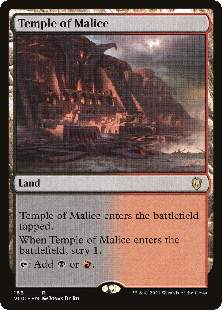 Temple of Malice [Innistrad: Crimson Vow Commander] | Grognard Games