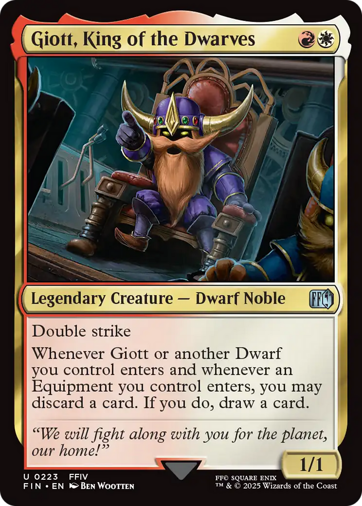 Giott, King of the Dwarves (FIN-223) - FINAL FANTASY | Grognard Games