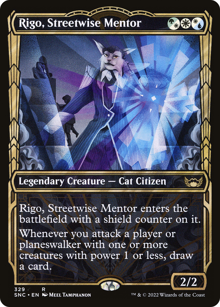 Rigo, Streetwise Mentor (Showcase Golden Age) [Streets of New Capenna] | Grognard Games