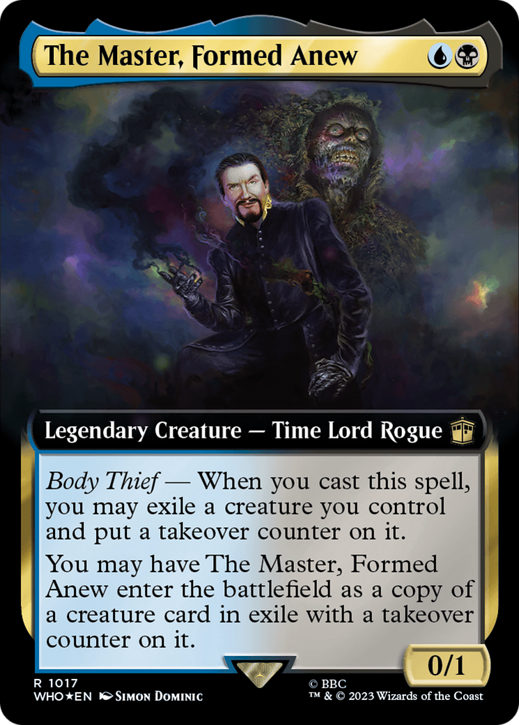 The Master, Formed Anew (Extended Art) (Surge Foil) [Doctor Who] | Grognard Games