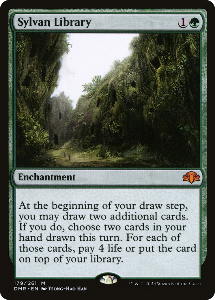 Sylvan Library [Dominaria Remastered] | Grognard Games
