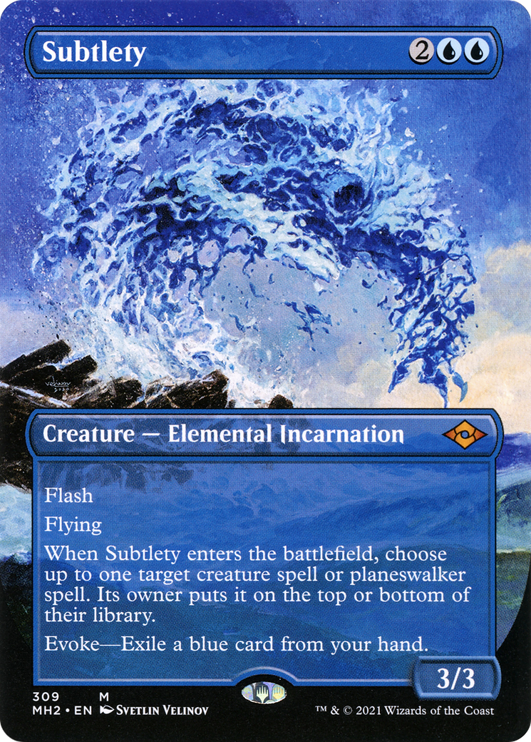 Subtlety (Borderless Alternate Art) [Modern Horizons 2] | Grognard Games