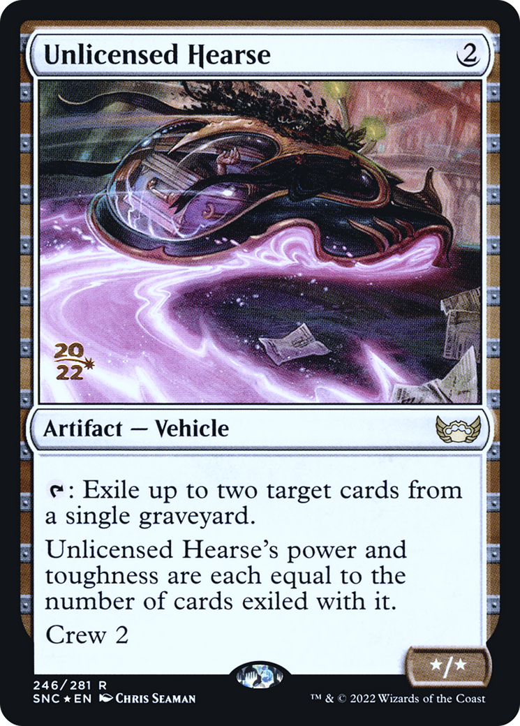 Unlicensed Hearse [Streets of New Capenna Prerelease Promos] | Grognard Games